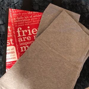 Grey lululemon crops